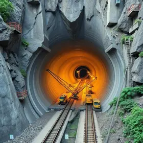 túnel a 30 metros de profundidade