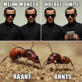 minhocas e formigas do MIB Homens de Preto
