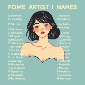 nomes artísticos femininos